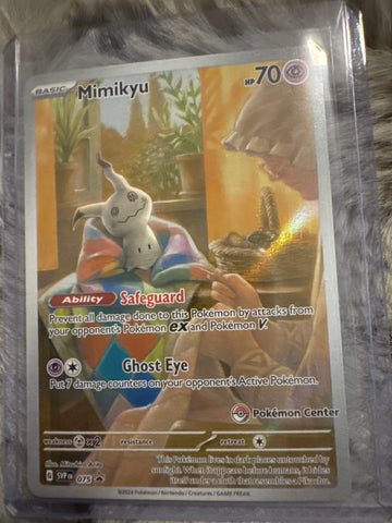 Pokemon Mimikyu Pokemon Center SVP 075 sealed
