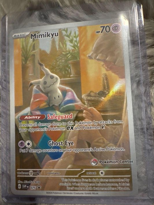 Pokemon Mimikyu Pokemon Center SVP 075 sealed