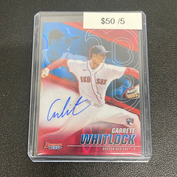 2021 MLB Bowman’s Best Garrett Whitlock Rookie Auto /5