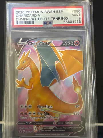 Pokemon Charizard V SWSH050 PSA 9
