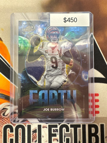 2025 Topps Chrome Cosmic NFL Joe Burrow Planetary Pursuit Earth SSP