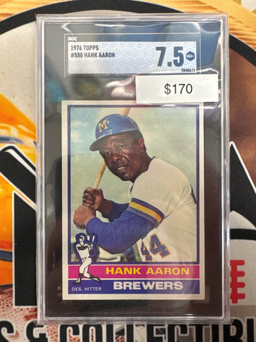 1976 Topps MLB Hank Aaron SGC 7.5