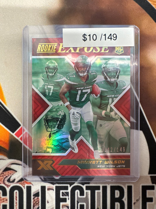 2022 Panini XR NFL Garrett Wilson Rookie Expose Red /149