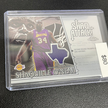 2003 Topps Chrome Shaquille O’Neal Shaw Attack Texas