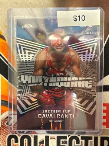 2026 Topps Chrome UFC Jacqueline Cavalcanti Youthquake Rookie Refractor