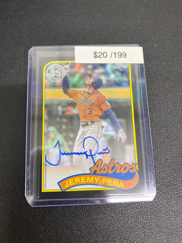 2024 MLB Topps Jeremy Peña Auto /199