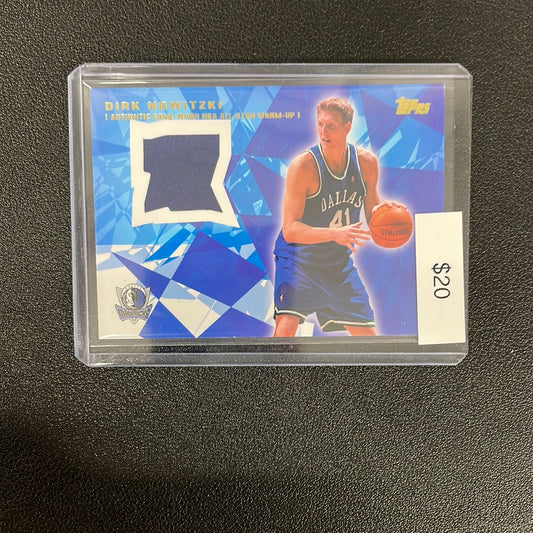 2001 NBA Topps Dirk Nowitzki Game Worn Patch