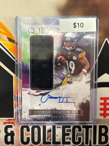 2022 Panini Origins NFL Calvin Austin III Rookie Patch Autograph