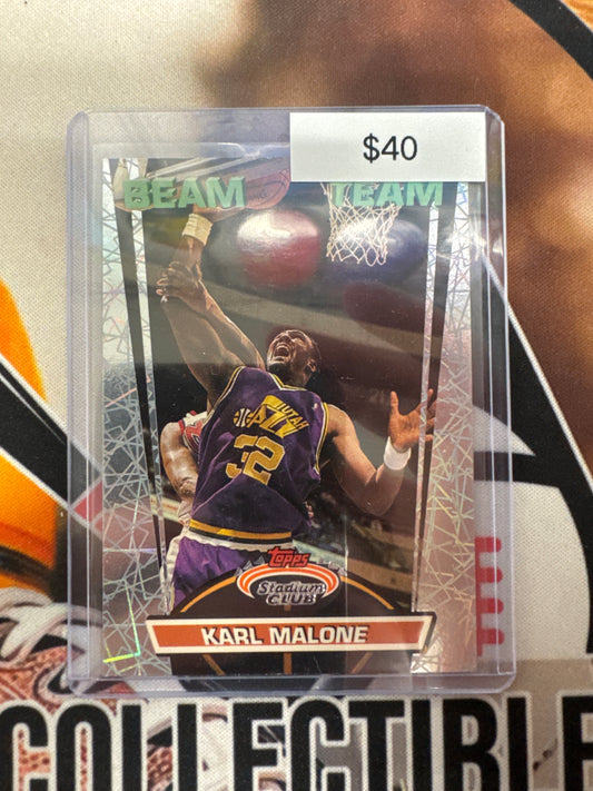 1993 Topps Stadium Club Karl Malone Beam Team