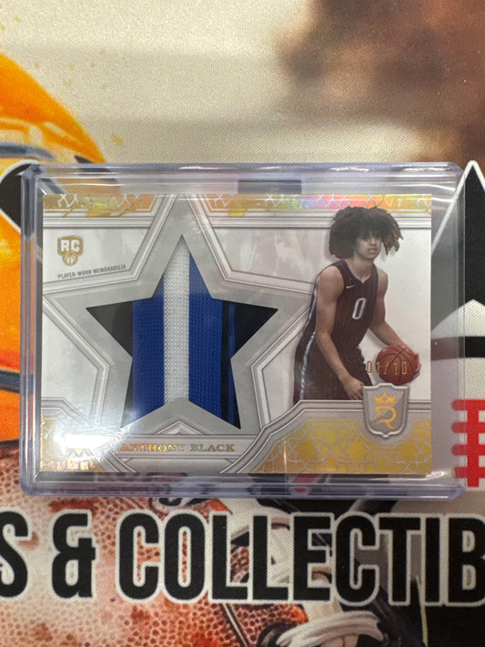 2023-24 Topps Royalty Basketball Anthony Black Star Relics Rookie Gold /10