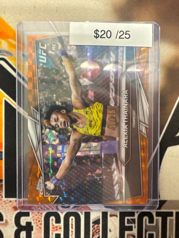 2026 Topps Chrome UFC Alexia Thainara Rookie Orange Geometric Refractor /25