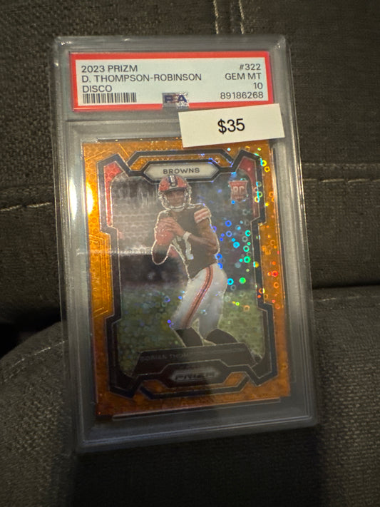 2023 Prizm Dorian Thompson-Robinson Orange disco PSA 10