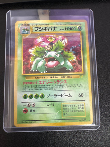 Pokémon Japanese Venusaur CD promo Holo No. 003 DM