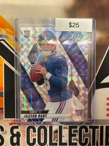2025 Panini Mosaic NFL Jaxson Dart Rookie Silver Mosaic
