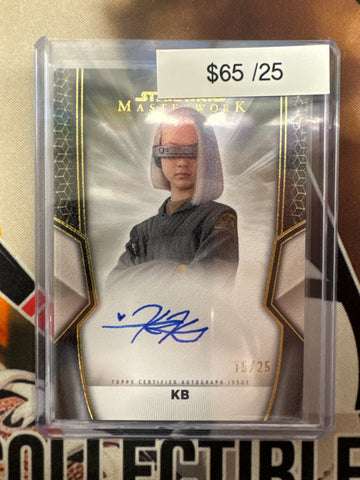 2025 Topps Star Wars Masterwork Kyriana Kratter As KB Autograph Canvas Refractor /25