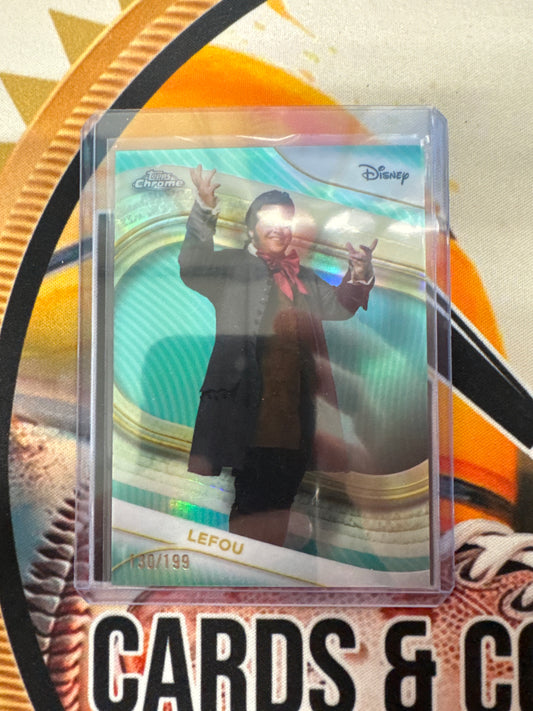 2025 Topps Chrome Disney Lefou Aqua Refractor /199