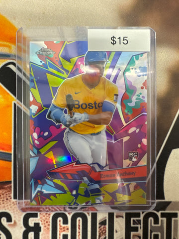 2026 Topps Chrome MLB Roman Anthony Rookie Wild Style Insert