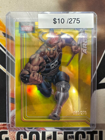 2026 Topps Chrome Marvel Ares Yellow Refractor /275