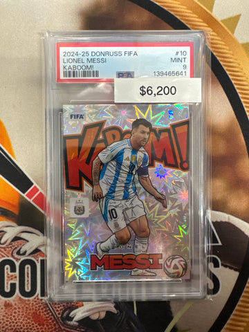 2024-25 Panini Donruss Fifa Lionel Messi Kaboom! PSA 9