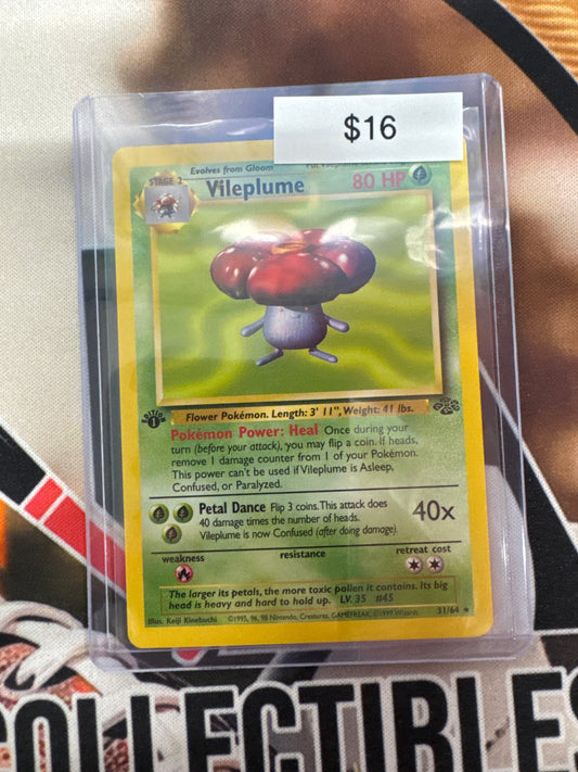 Pokémon Jungle Vileplume 31/64 1st Edition NM
