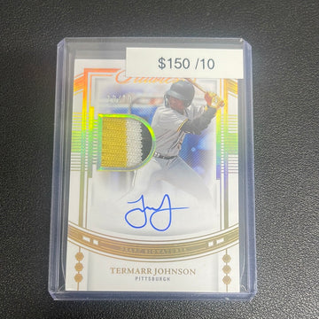 2023 MLB Flawless Termarr Johnson Draft Signatures Gold Patch Auto /10