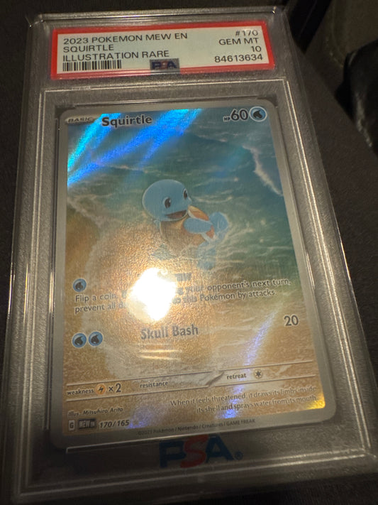 Pokemon Squirtle 170/165 PSA 10