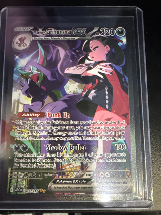 Pokemon Marnie’s Grimmsnarl ex 287/217 Ascended Heroes