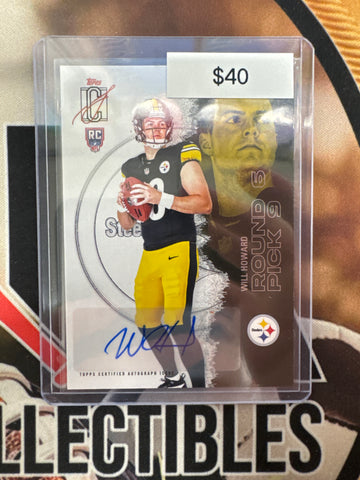 2025 Topps Signature Class Will Howard Rookie Autograph