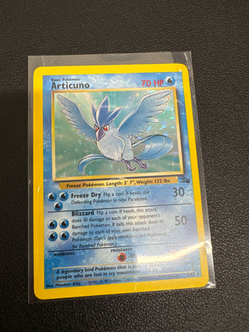 Pokemon Articuno Fossil Holo 2/62 LP