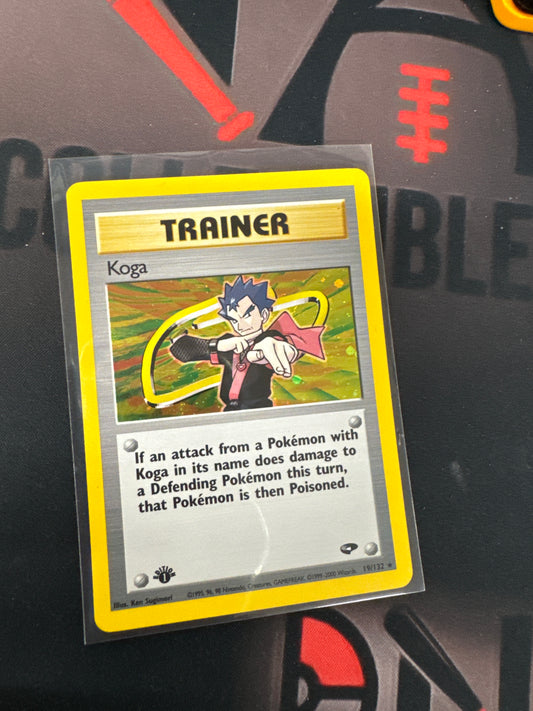 Pokémon Koga 19/132 1st edition holo