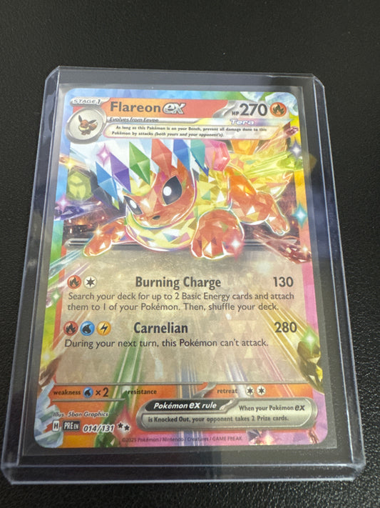 Pokemon Flareon ex 014/131 Prismatic evolution