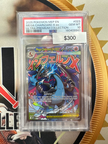 Pokemon Mega Charizard X ex MEP 023 PSA 10