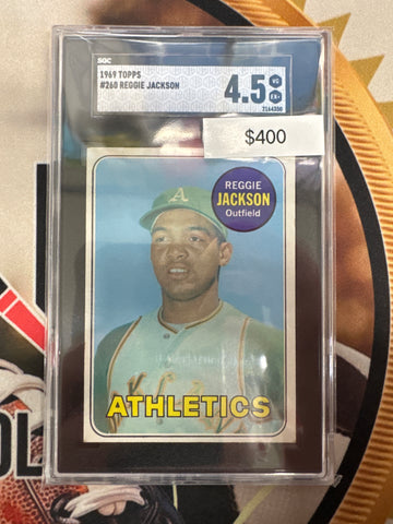 1969 Topps MLB Reggie Jackson SGC 4.5