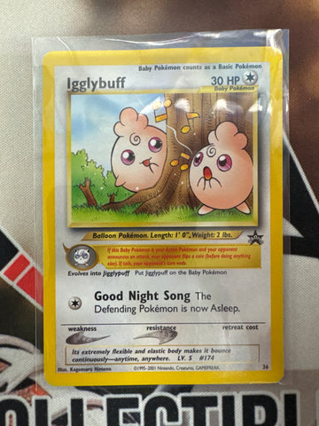 Pokémon Igglybuff Black Star Promo 36 LP