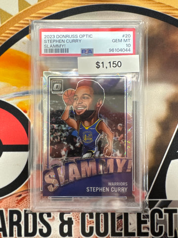 2023 Panini Donruss Optic NBA Stephen Curry Slammy! PSA 10