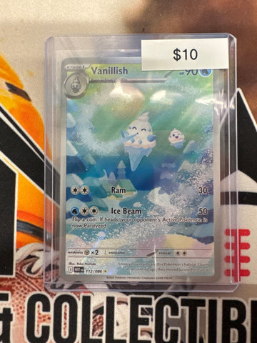 Pokémon Vanillish 112/086 White Flare Illustration Rare