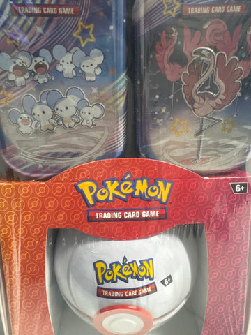 Pokemon Paldean Fates mini tin and poke ball collection