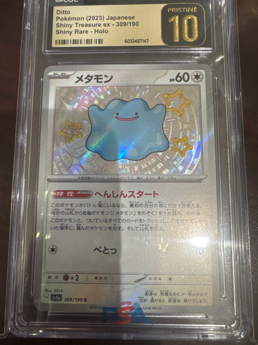Pokemon Japanese Ditto 309/190 CGC Pristine 10
