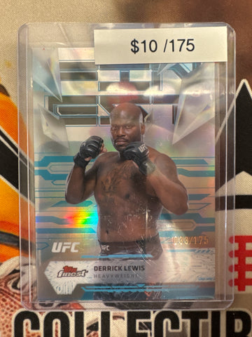 2025 Topps Finest UFC Derrick Lewis Uncommon Teal Refractor /175