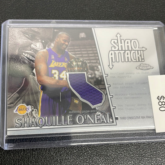 2003 Topps Chrome Shaquille O’Neal Shaw Attack California 5