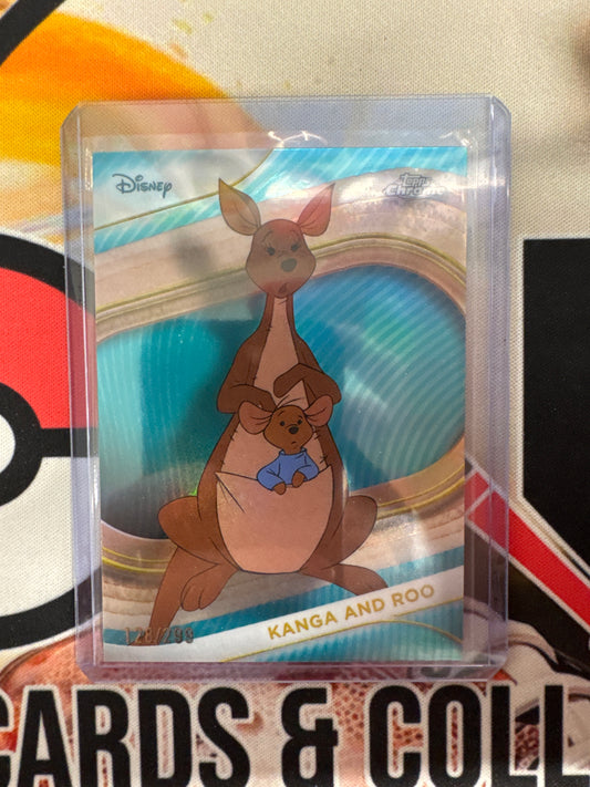 2025 Topps Chrome Disney Kanga And Roo Teal Refractor /299