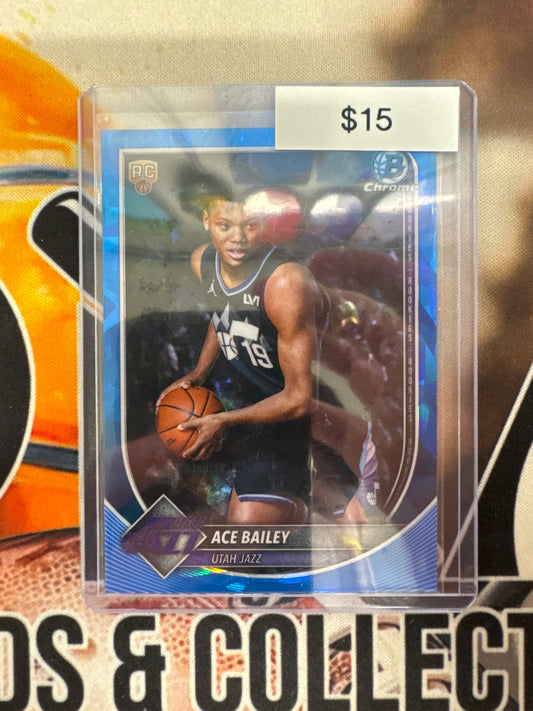 2026 Bowman Chrome Sapphire Basketball Ace Bailey Rookie Base