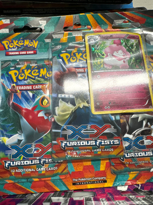 Pokemon Furious Fists 3 pack blister with promo