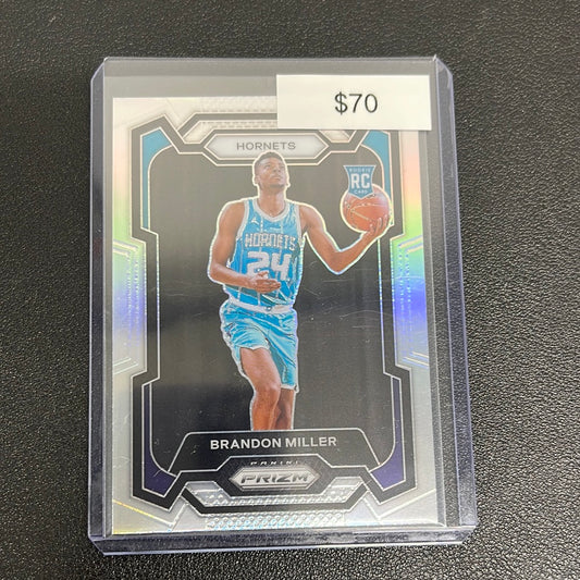 2023-24 NBA Prizm Brandon Miller Silver Rookie