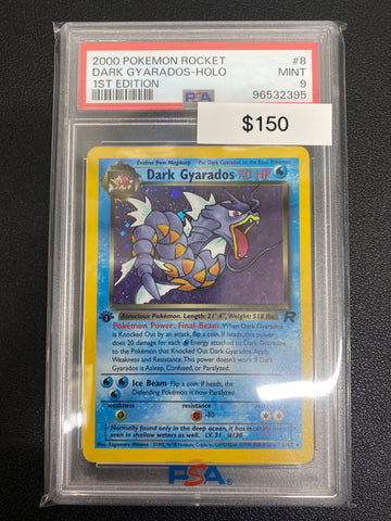 Pokémon 1st Edition Team Rocket Dark Gyarados Holo PSA 9