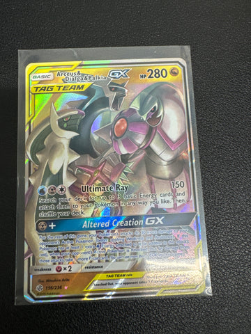 Pokemon Arceus & Dialga & Palkia GX 156/236