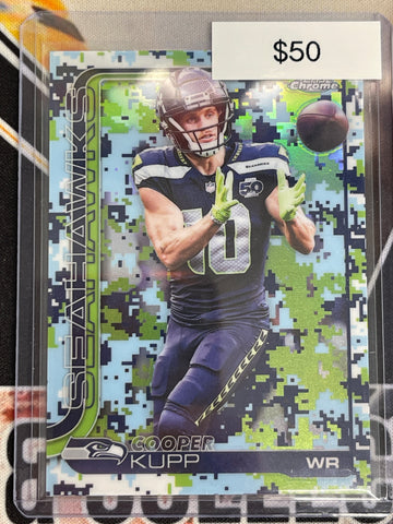 2025 Topps Chrome Football Cooper Kupp Team Camo SP