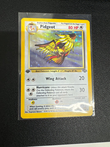 Pokemon Pidgeot Holo 1st Edition 8/64 Jungle MP