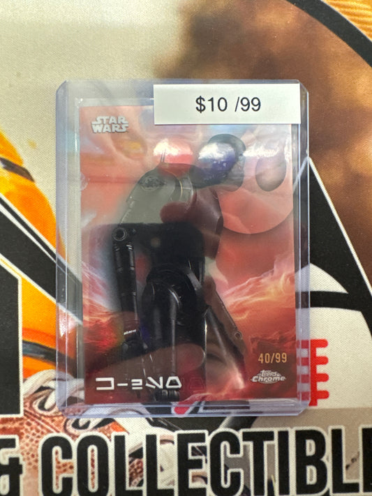 Topps Chrome Star Wars K-2SO Red Refractor /99