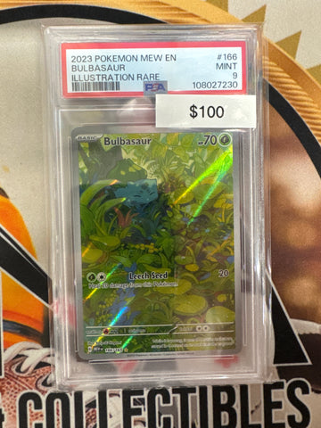 Pokémon Bulbasaur Illustration Rare (151) 166/165 PSA 9